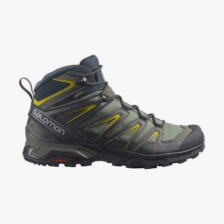 Scarpe Trekking Salomon X ULTRA 3 MID GORE-TEX Uomo Verdi IT 4-J26